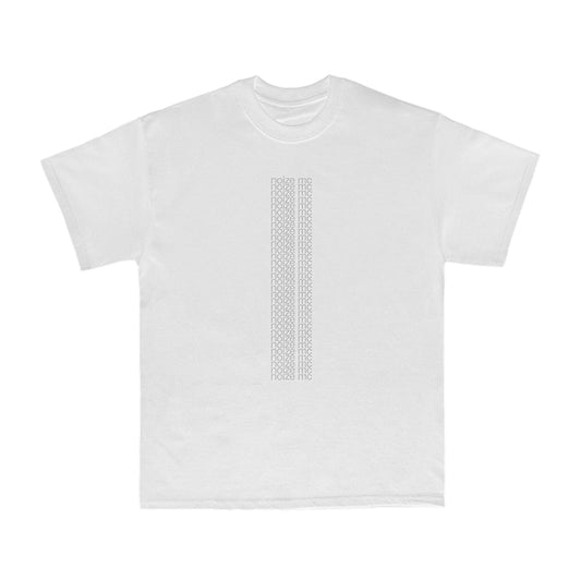 "Bright Line" white t-shirt